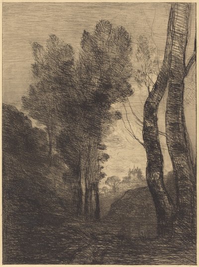 Environs of Rome by Jean-Baptiste-Camille Corot