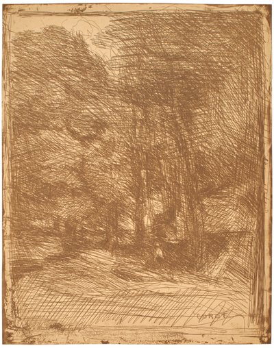 Memory of Bas-Bréau by Jean-Baptiste-Camille Corot