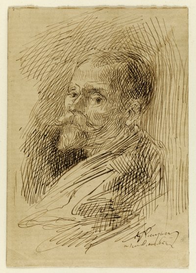 Portrait of General de Montfort (p. 6 of the album) by Jean-Baptiste Carpeaux