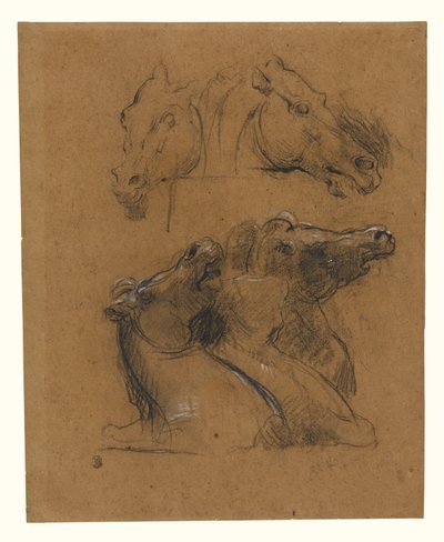 Studies of Horses (after the Elgin Marbles) by Jean-Baptiste Carpeaux
