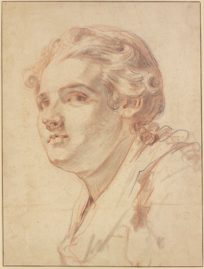 Youth in Three-Quarter Profile to the Left by Jean-Baptiste Greuze