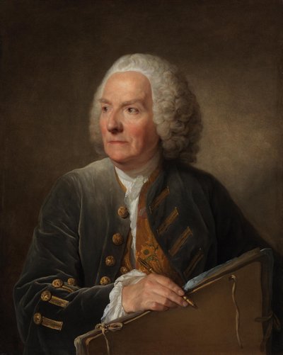 Louis de Silvestre the Younger by Jean-Baptiste Greuze