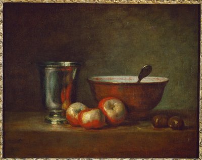 Silver Goblet with Apples by Jean-Baptiste Simeon Chardin