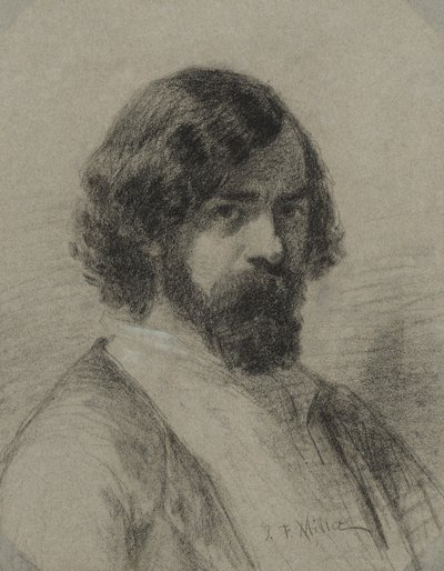 Portrait of Narcisse Virgile Diaz de la Peña by Jean-Francois Millet