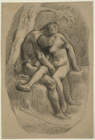 The Lovers by Jean-Francois Millet