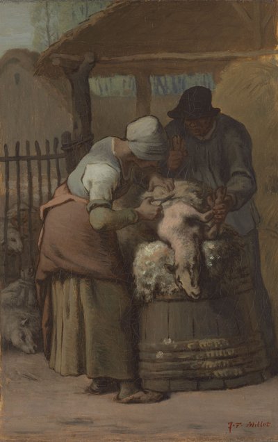 The Sheepshearers by Jean-Francois Millet