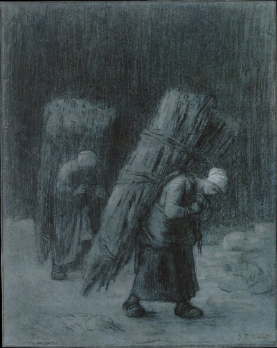 Women Carrying Faggots by Jean-Francois Millet