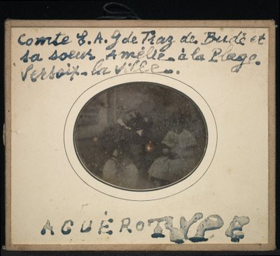 Portrait of Two Children, Comte Ernest Andre Gabriel de Traz de Budé et sa Soeur Amélie by Jean Gabriel Eynard