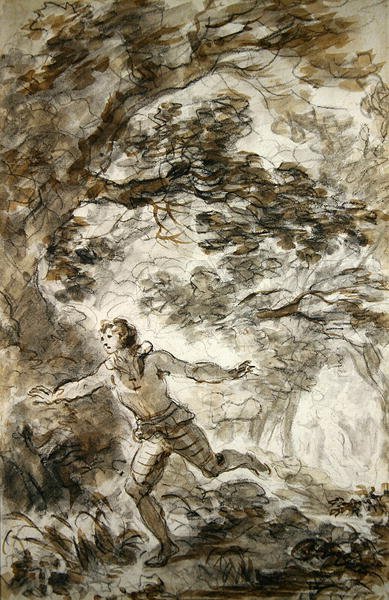 Ruggiero Seeks Angelica Who Has Made Herself Invisible by Jean Honore Fragonard