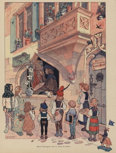 Martin Schongauer, Alsatian painter and printmaker in his house in Colmar by Jean Jacques Waltz