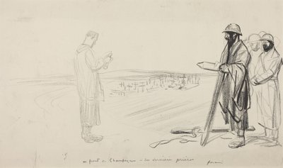 At the Champagne Front - The Last Prayers, c.1914-1919 by Jean-Louis & Caran D