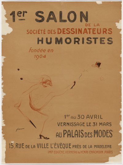 “1st Salon of Humorists, Palace of Fashion” (First Exhibition of the Humorists, Palace of Style) by Jean-Louis Forain