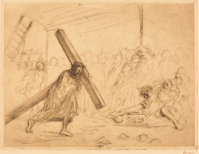 Christ Carrying the Cross (fourth plate) by Jean-Louis Forain