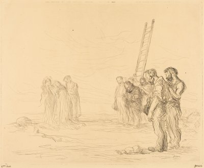 Calvary (first plate) by Jean-Louis Forain