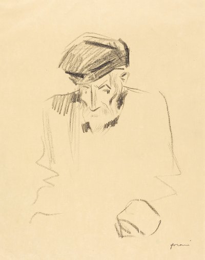 Portrait of Renoir (second plate) by Jean-Louis Forain