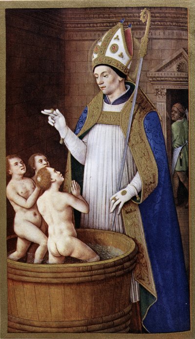 Saint Nicholas after Jean Bourdichon by Jean (after) Bourdichon