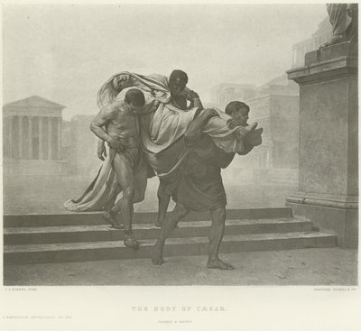 The body of Caesar by Jean Andre Rixens