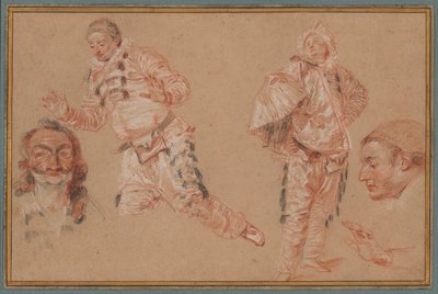Italian Comedians by Jean Antoine Watteau