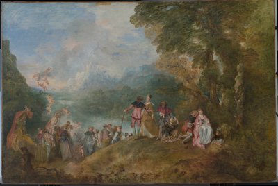 Pilgrimage to Cythera by Jean Antoine Watteau