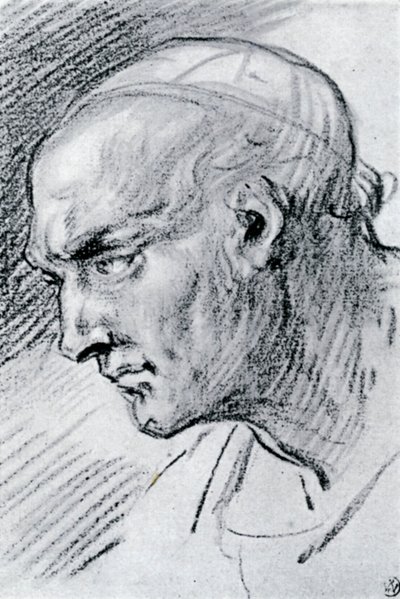 Study of a head, 1913 by Jean Antoine Watteau
