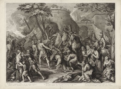 Carrying of the Cross by Jean Audran