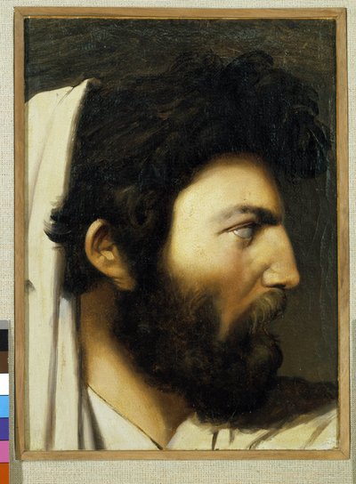 Portrait of a Man in Profile by Jean Auguste Dominique (after) Ingres