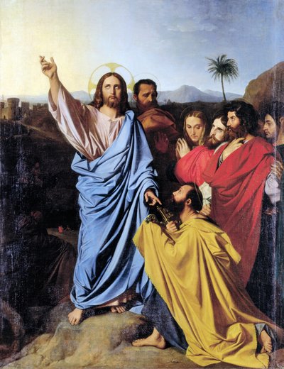 Delivery of the Keys to St Peter by Jean Auguste Dominique Ingres