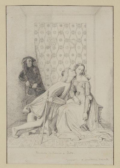 Francesca da Rimini and Paolo by Jean Auguste Dominique Ingres