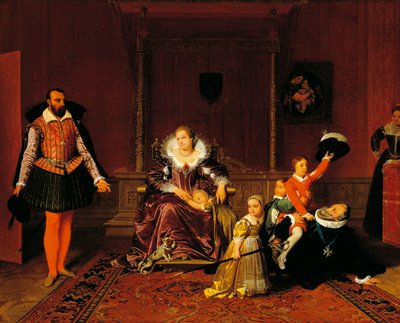 Henry IV Surprised by the Spanish Ambassador While Playing with His Children by Jean Auguste Dominique Ingres