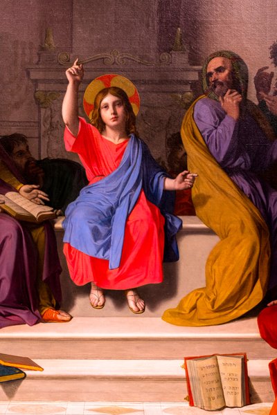 Jesus Among the Doctors of the Church by Jean Auguste Dominique Ingres