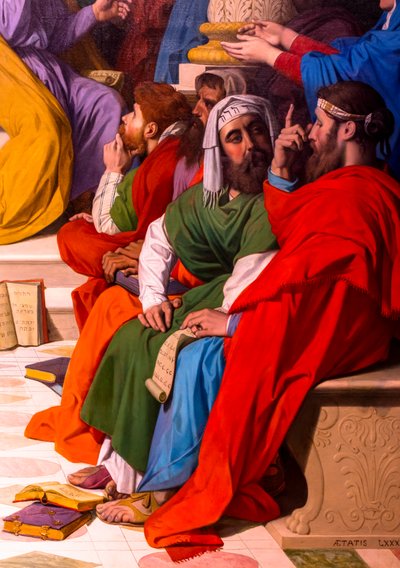 Jesus Among the Doctors of the Church by Jean Auguste Dominique Ingres