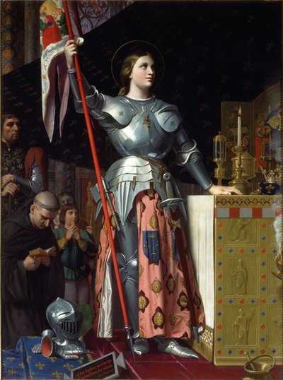 Joan of Arc at the Coronation of Charles VII in the Cathedral of Reims in 1429 by Jean Auguste Dominique Ingres