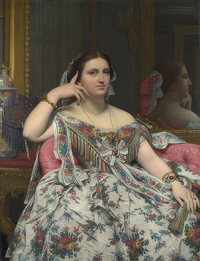 Madame Moitessier. 1856 by Jean Auguste Dominique Ingres