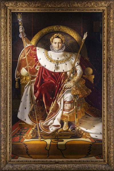 Napoleon I on the Imperial Throne, 1806 by Jean Auguste Dominique Ingres
