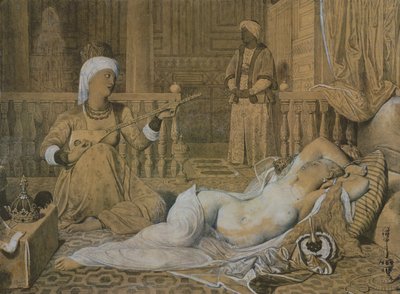Odalisque with a Slave by Jean Auguste Dominique Ingres