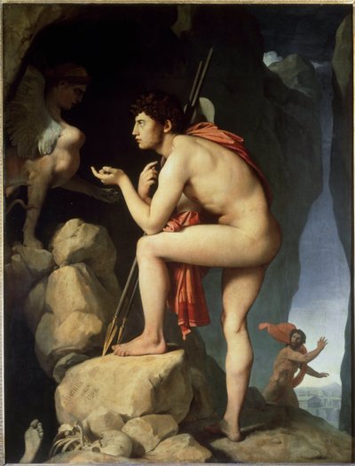 Oedipus and the Sphinx by Jean Auguste Dominique Ingres