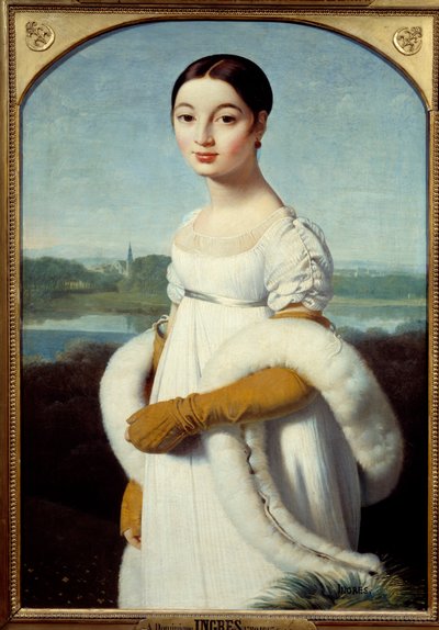 Portrait of Miss Caroline Riviere by Jean Auguste Dominique Ingres
