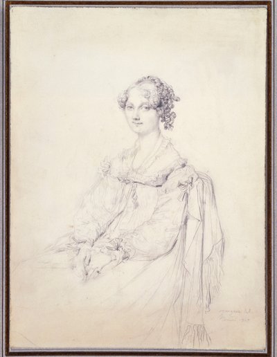 Madame Louis-Francois Bertin, Jean-Auguste-Dominique Ingres - Oil Paintings