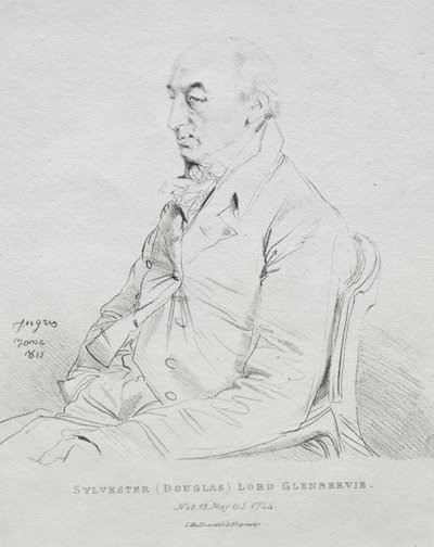 Sylvester Lord Glenbervie, 1815 by Jean Auguste Dominique Ingres