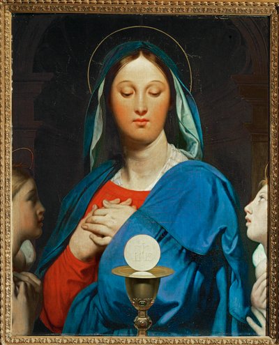 The Virgin with the Eucharist by Jean Auguste Dominique Ingres