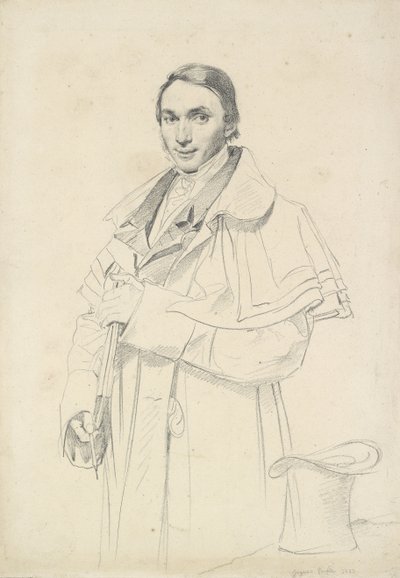Three-quarter-length Portrait of Jean-Francois-Antoine Forest by Jean Auguste Dominique Ingres