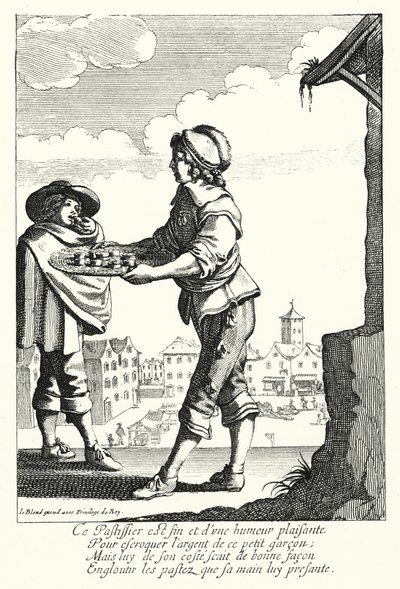 The Pie Seller by Jean Baptiste Alexandre (after) Le Blond