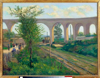 The Aqueduct at Arcueil, Railway Line of Sceaux by Jean Baptiste Armand Guillaumin