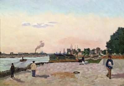 View of Bercy, Paris by Jean Baptiste Armand Guillaumin