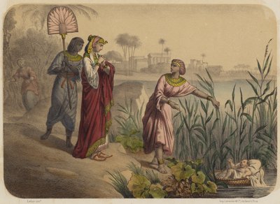 Moses Saved from the Waters by Jean Baptiste Auguste Leloir