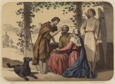 Return of Young Tobias by Jean Baptiste Auguste Leloir