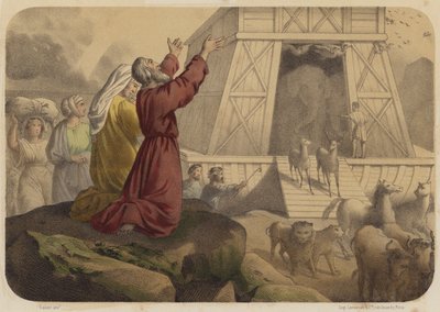 Exit from the Ark by Jean Baptiste Auguste Leloir
