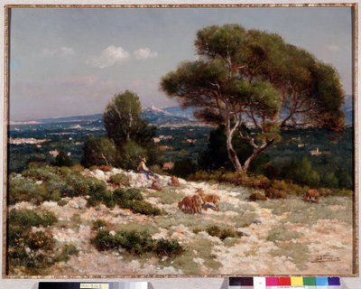 Shepherds on the heights of Saint Loup in Marseille by Jean Baptiste Baudin