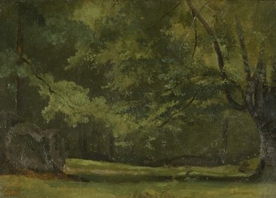 Fontainebleau - In the Forest, c. 1823-24 by Jean Baptiste Camille Corot