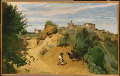 Genzano by Jean-Baptiste-Camille Corot